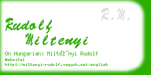 rudolf miltenyi business card